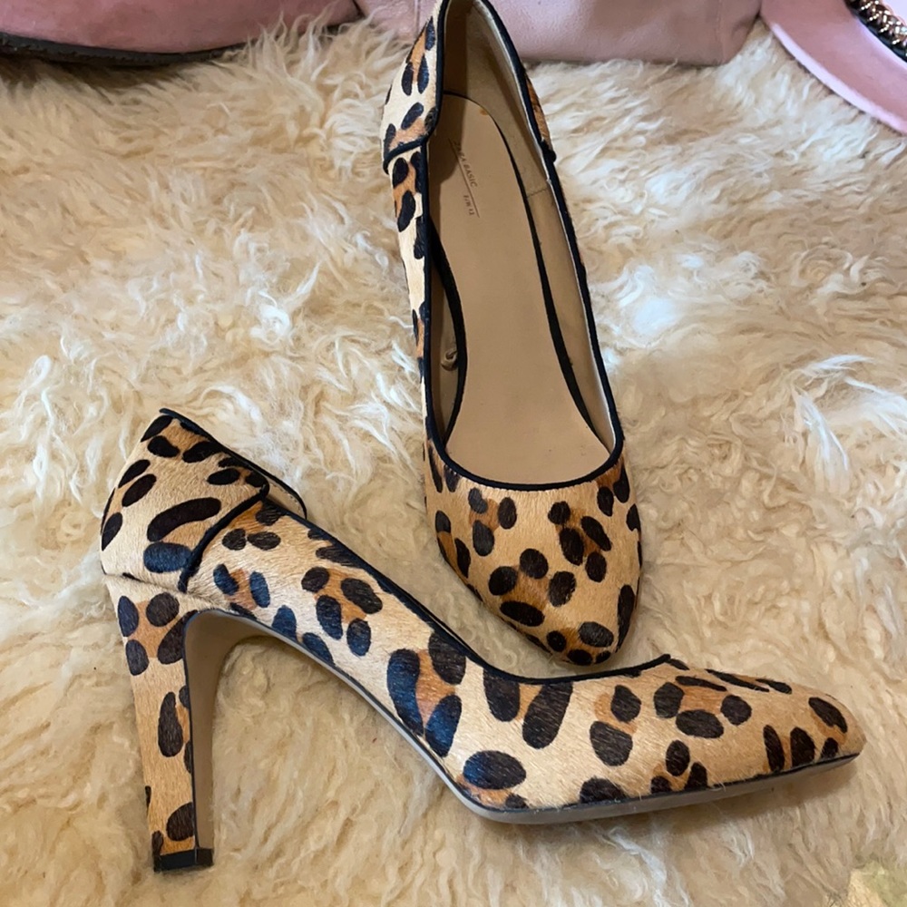 Zara leather/calf hair shoes